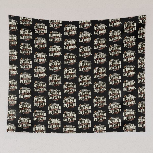 Item preview, My Favorite Restaurant Is The Gas Station Road Trip Humor designed and sold by DuckOddity.