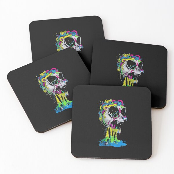 Item preview, Brain Invader Melting Skull – Cosmic Psychedelic Alien Horror  designed and sold by roartusa.