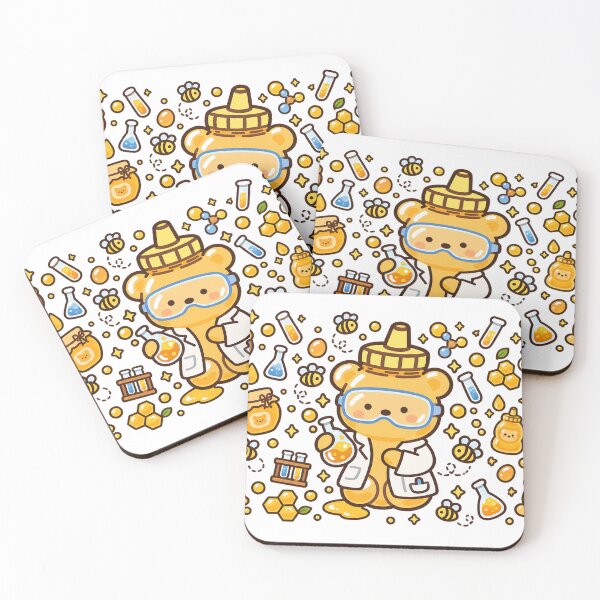 Item preview, Kawaii Honey Bear Scientist in Chemistry Lab designed and sold by EntropyThreads.