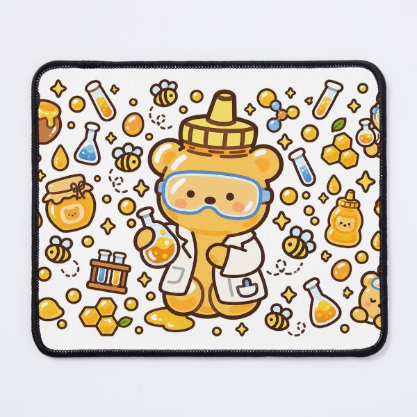 Item preview, Kawaii Honey Bear Scientist in Chemistry Lab designed and sold by EntropyThreads.
