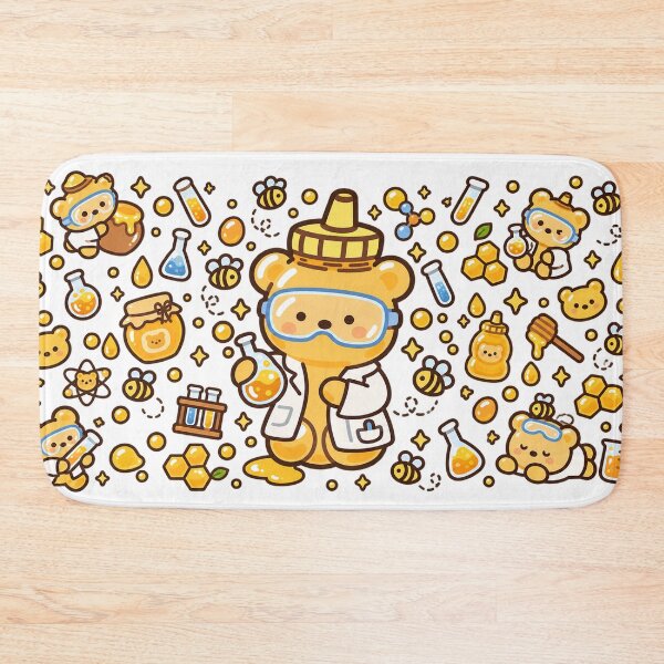 Item preview, Kawaii Honey Bear Scientist in Chemistry Lab designed and sold by EntropyThreads.