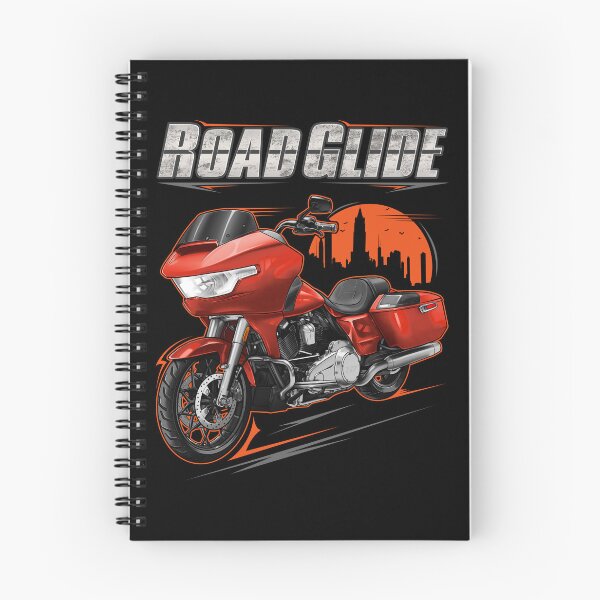 Item preview, Motorcycle Road Glide FLTRX 2024 Whiskey Fire + Chrome for Motorcycle Riders designed and sold by MotoApparelHub.