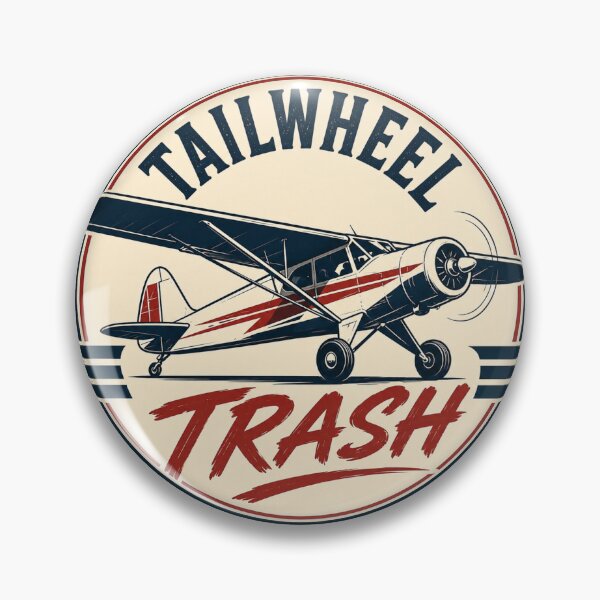 Item preview, tailwheel trash pilot designed and sold by PilotandPlane.