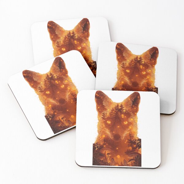 Item preview, Fiery Magical Forest Fox Silhouette  designed and sold by LC&LCPlatform.