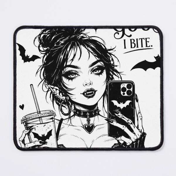 Item preview, Not Your Type Good I Bite Goth Vampire Aesthetic designed and sold by OH-MY-GOTH.
