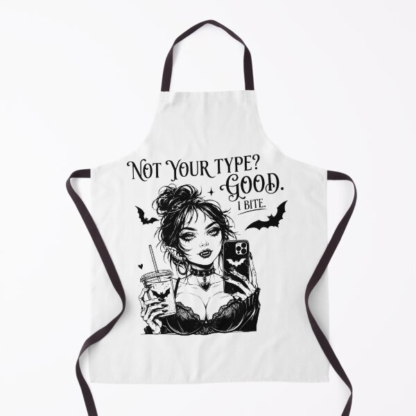 Item preview, Not Your Type Good I Bite Goth Vampire Aesthetic designed and sold by OH-MY-GOTH.