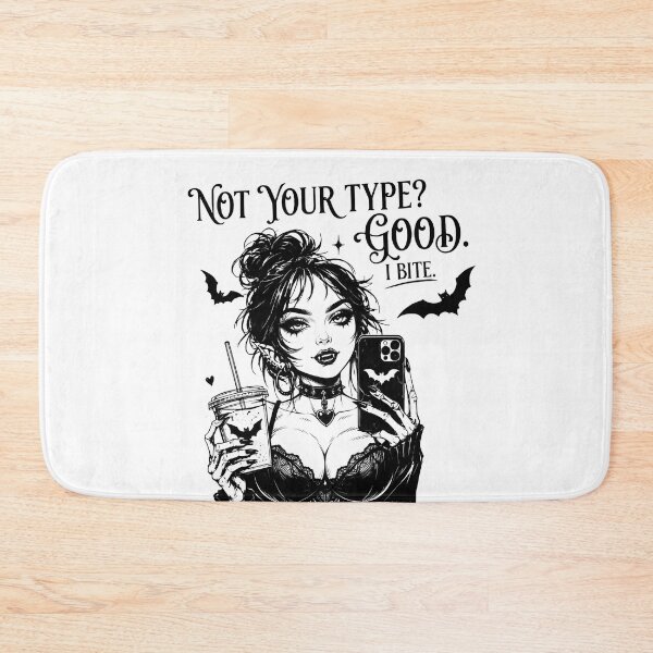 Item preview, Not Your Type Good I Bite Goth Vampire Aesthetic designed and sold by OH-MY-GOTH.