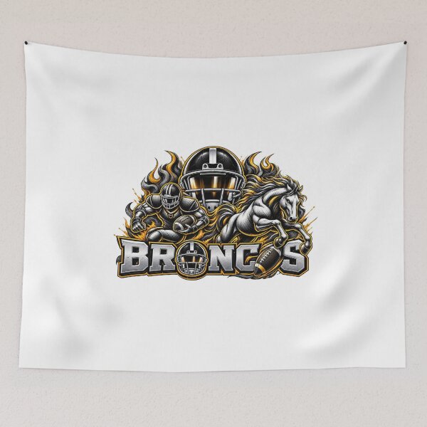 Item preview, Denver-Broncos-Football Player Flaming Horse Graphic designed and sold by nikolaymotion.