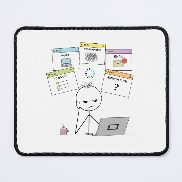 Item preview, Too Many Tabs Open – Hand-drawn Digital Art & Wallpaper designed and sold by MyVisionaryHuez.