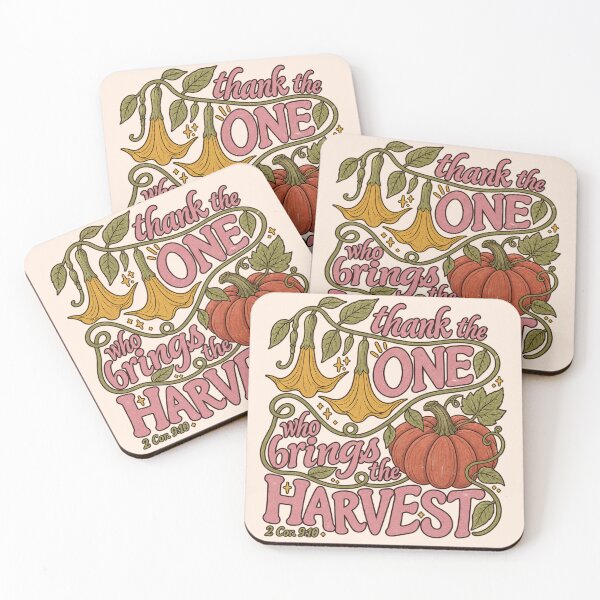 Item preview, Thank the One Who Brings the Harvest – Christian Fall Pumpkin Bible Verse 2 Corinthians 9:10 designed and sold by SezzyDesigns.