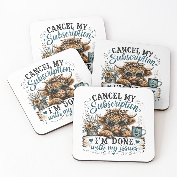 Item preview, Cancel My Subscription I'm Done with My Issues Sarcastic Farmhouse designed and sold by ZACK ART.