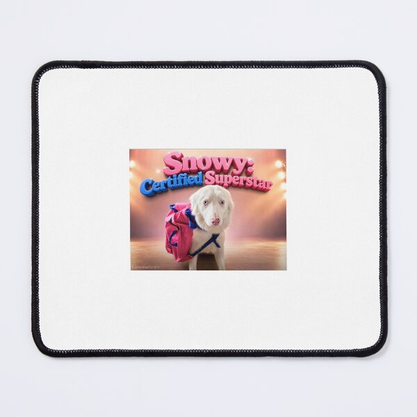 Item preview, Rescue Dog Superstar - Snowy with Pink Backpack designed and sold by Snowysjourney.