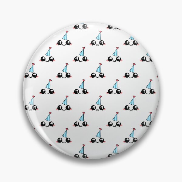Item preview, Cute kawaii blushing happy owo face with birthday hat pattern designed and sold by BlushyPrint.