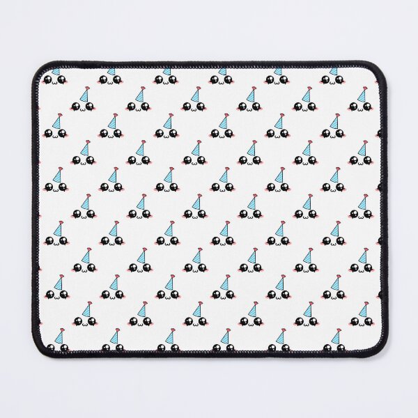 Item preview, Cute kawaii blushing happy owo face with birthday hat pattern designed and sold by BlushyPrint.