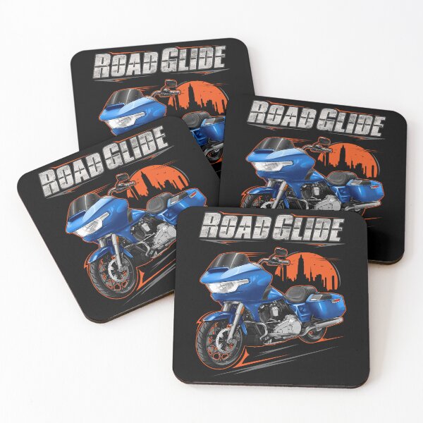 Item preview, Motorcycle Road Glide FLTRX 2024-2025 Blue Burst & Chrome for Motorcycle Riders designed and sold by MotoApparelHub.