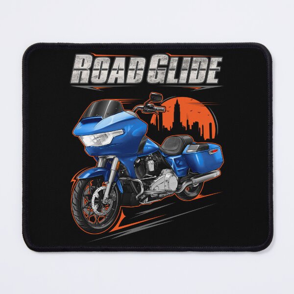 Item preview, Motorcycle Road Glide FLTRX 2024-2025 Blue Burst & Chrome for Motorcycle Riders designed and sold by MotoApparelHub.