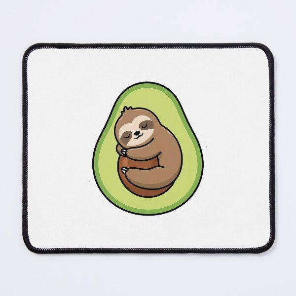 Item preview, Avo-Sloth Cute Avocado Pit - Sleepy Food Animal Sticker designed and sold by SimpleP.