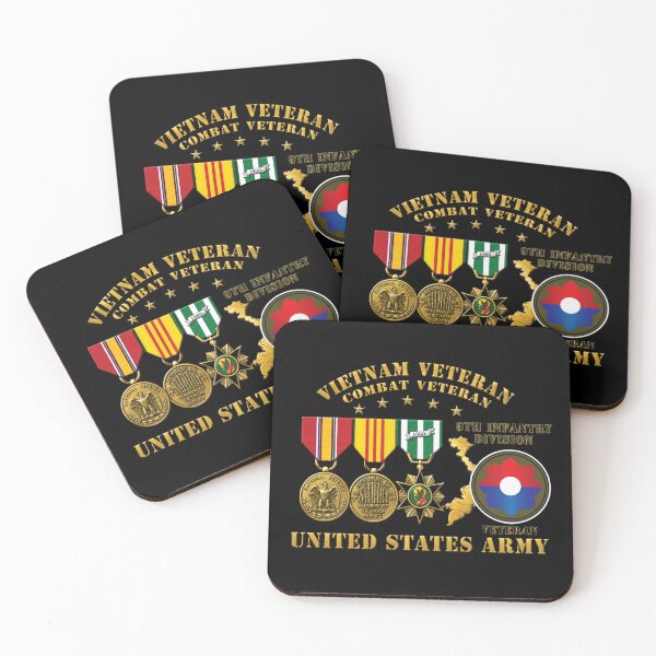 Item preview, Army - Vietnam  Vet - w Medals - VN - 9th Infantry Division - 3D Enhanced X 300 designed and sold by Military Insignia Products.
