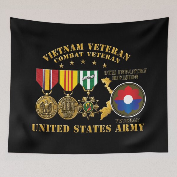 Item preview, Army - Vietnam  Vet - w Medals - VN - 9th Infantry Division - 3D Enhanced X 300 designed and sold by Military Insignia Products.