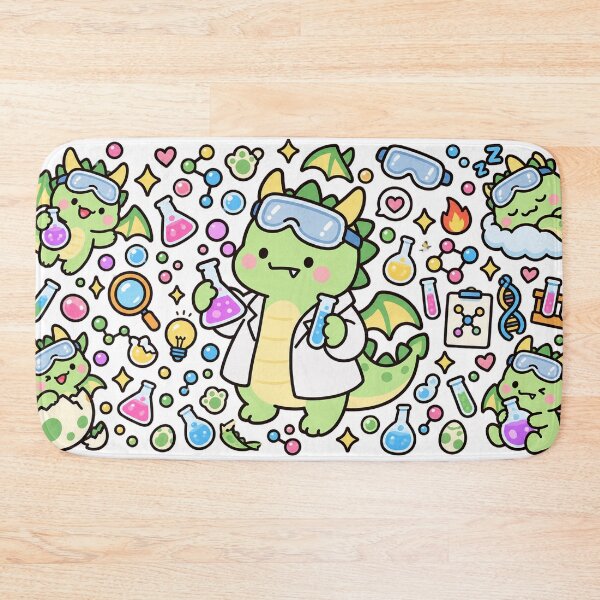 Item preview, Cute Scientist Dragon Chemistry Lab Kawaii Science designed and sold by EntropyThreads.