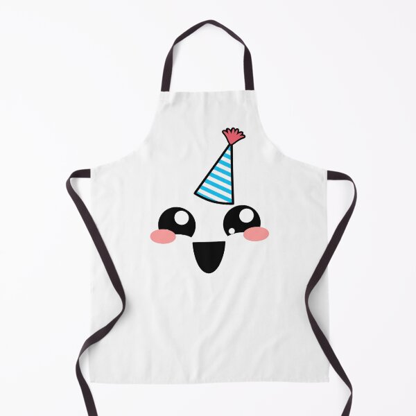 Item preview, Sweet kawaii blushing happy face with birthday hat designed and sold by BlushyPrint.