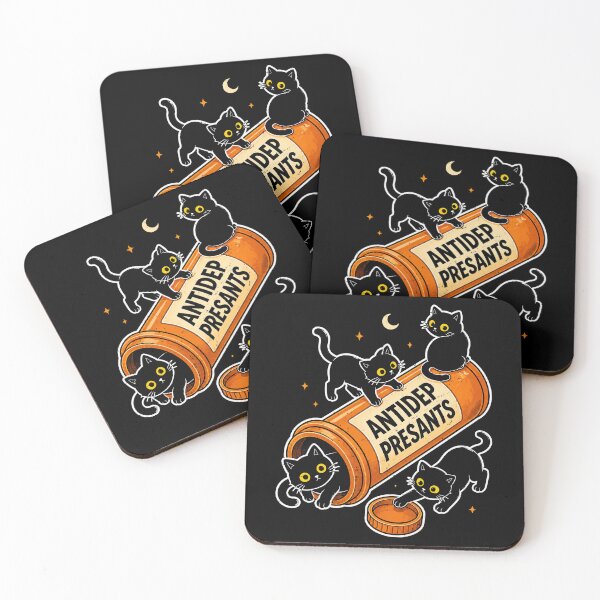 Item preview, Playful black cats in a medicine bottle design designed and sold by rafaeltto.