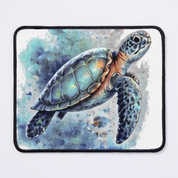 Item preview, Watercolor Sea Turtle Ocean Art designed and sold by FABIOLA1970.