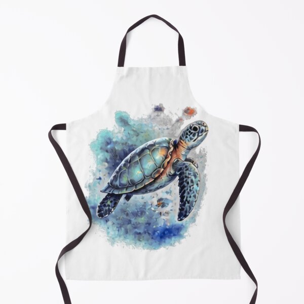 Item preview, Watercolor Sea Turtle Ocean Art designed and sold by FABIOLA1970.