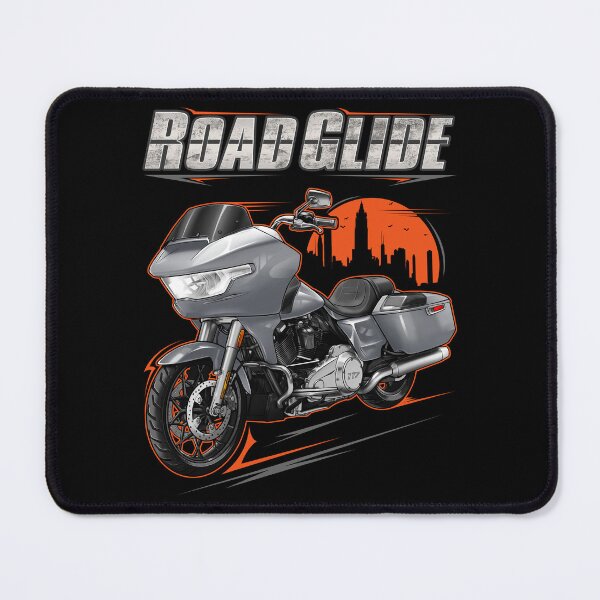 Item preview, Motorcycle Road Glide FLTRX 2025 Atlas Silver Metallic & Chrome for Motorcycle Riders designed and sold by MotoApparelHub.