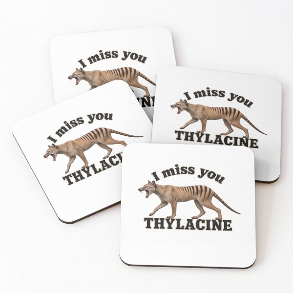 Item preview, I Miss You Thylacine: Tasmanian Tiger Vintage Animal designed and sold by DesingScan.