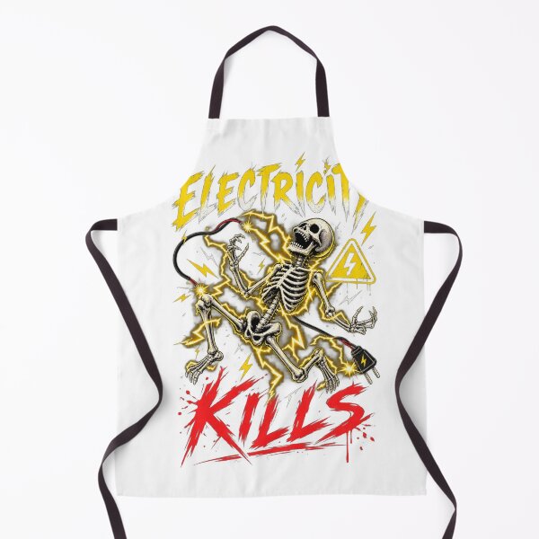Item preview, Electricity Kills Lightning Skeleton Electric Shock Design designed and sold by LunaVales.