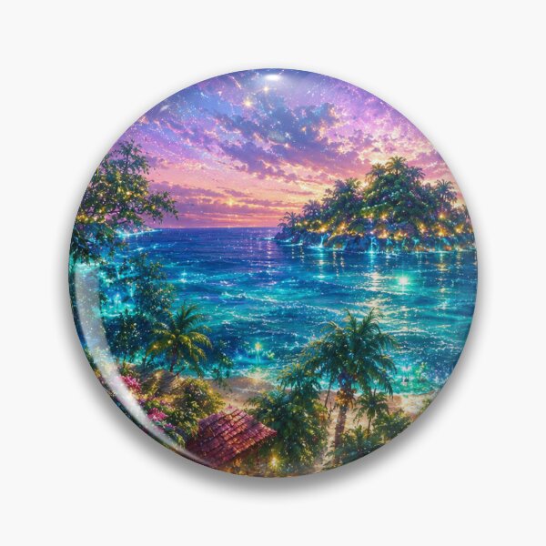Item preview, Tropical Beach at Twilight designed and sold by Aquamarineelle.