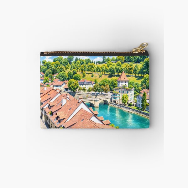 Item preview, Bern Old Town River Digital Watercolor Art designed and sold by SlavaArt.
