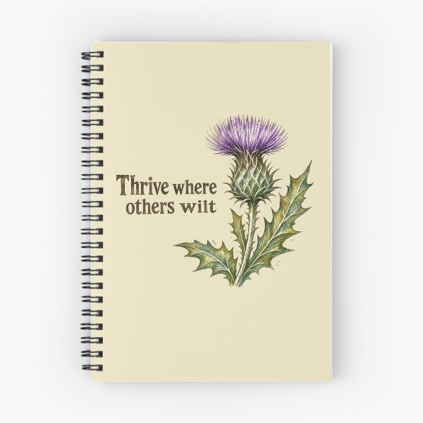Item preview, Thrive Where Others Wilt – Scottish Thistle Watercolor designed and sold by bloom&trowel.