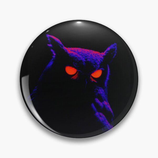 Item preview, Neon Red-Eyed Owl Dark Aesthetic Art - Mystical, magical, and occult sinister illustration designed and sold by Alba Forjanívea.