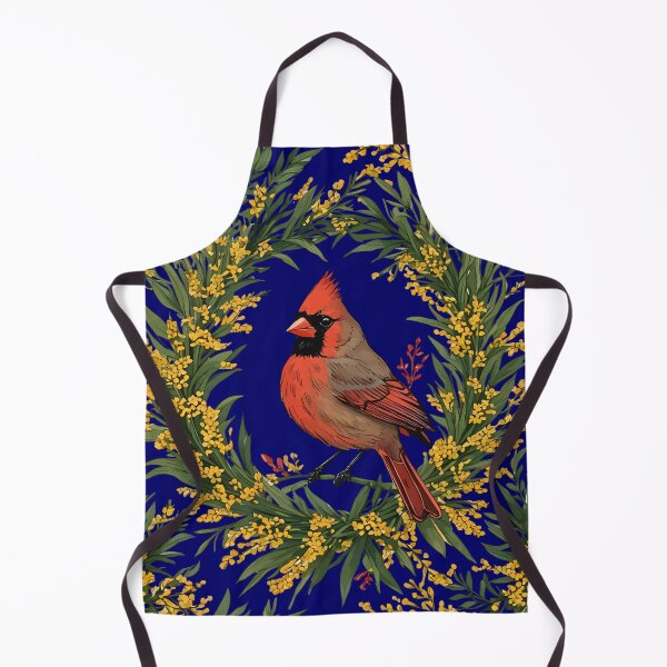 Item preview, Kentucky Cardinal Bird With Yellow Flower Wreath designed and sold by taiche.