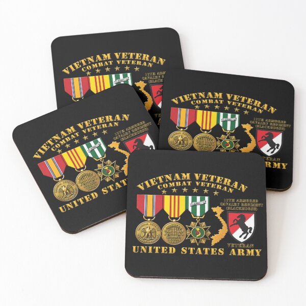 Item preview, Army - Vietnam  Vet - w Medals - VN - 11th Armored Cavalry Regiment (Blackhorse)  - 3D Enhanced X 300 designed and sold by Military Insignia Products.