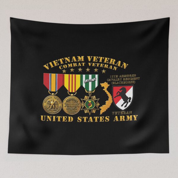 Item preview, Army - Vietnam  Vet - w Medals - VN - 11th Armored Cavalry Regiment (Blackhorse)  - 3D Enhanced X 300 designed and sold by Military Insignia Products.
