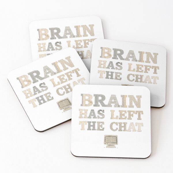 Item preview, Brain Has Left the Chat | Funny Graphic Tee | designed and sold by FuzzDrive.