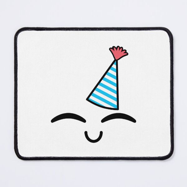 Item preview, Cute kawaii joyful face with birthday hat designed and sold by BlushyPrint.