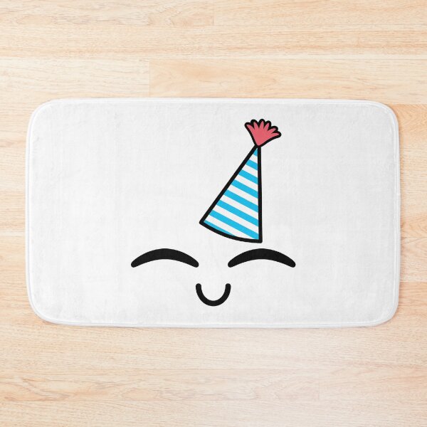 Item preview, Cute kawaii joyful face with birthday hat designed and sold by BlushyPrint.