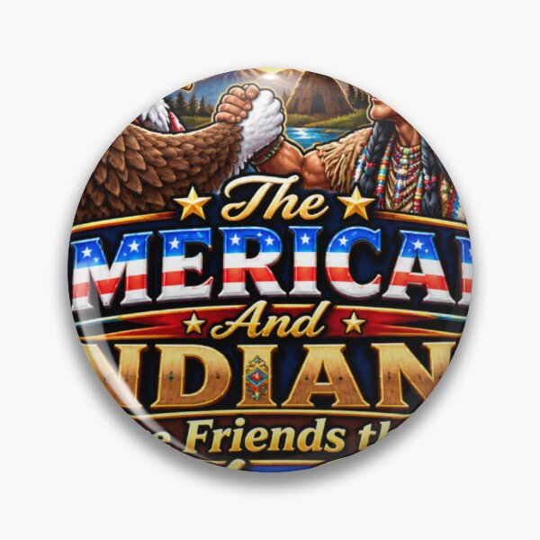 Item preview, Americans and Indians are friends that smiles back designed and sold by AllRoundTees.