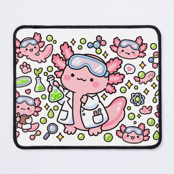 Item preview, Cute Axolotl Scientist Chemistry Lab Kawaii Science designed and sold by EntropyThreads.