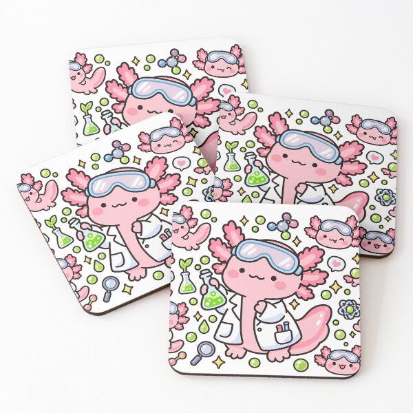 Item preview, Cute Axolotl Scientist Chemistry Lab Kawaii Science designed and sold by EntropyThreads.