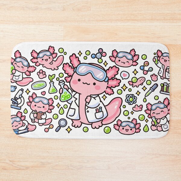 Item preview, Cute Axolotl Scientist Chemistry Lab Kawaii Science designed and sold by EntropyThreads.