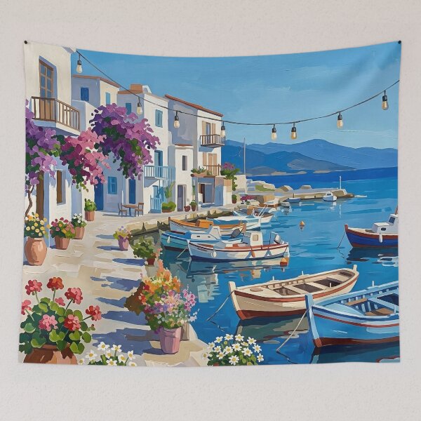 Item preview, Samos Acrylic Print | Greece Travel Poster | Grecian designed and sold by POSTERIOCREW.
