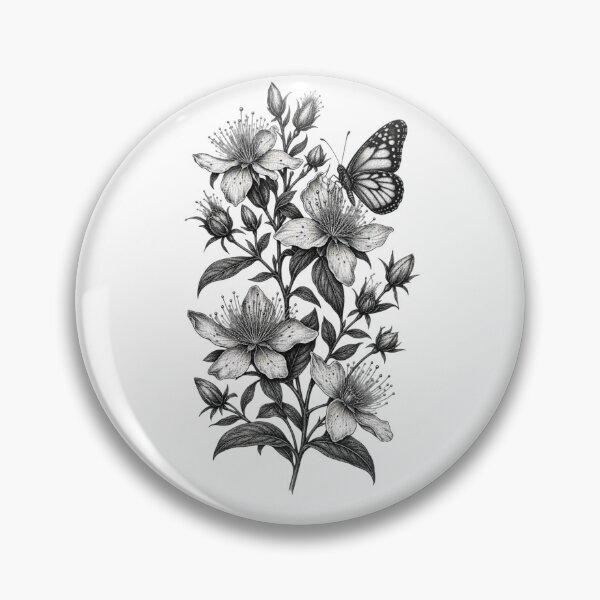 Item preview, St. John’s Wort & Butterfly designed and sold by VinterMoonlight.