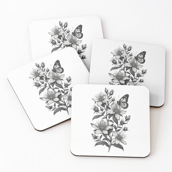 Item preview, St. John’s Wort & Butterfly designed and sold by VinterMoonlight.