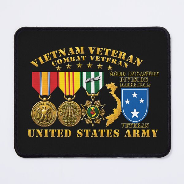 Item preview, Army - Vietnam Vet - w Medals - VN - 23rd Infantry Division (Americal) - 3D Enhanced X 300 designed and sold by Military Insignia Products.