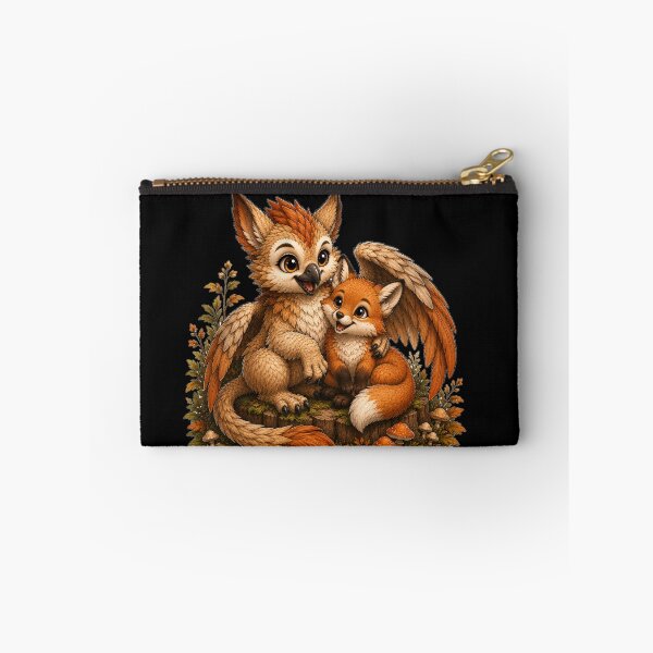 Item preview, Cute Baby Griffin and Fox Autumn Friends – Cozy Woodland Fantasy designed and sold by Hatchling Hollow.